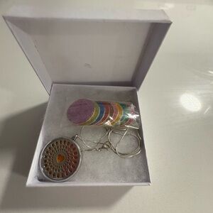 Silver Aromatherapy Locket with Colorful Pads new
Man or woman